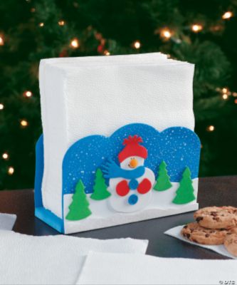 Snowman Napkin Holder Craft Kit