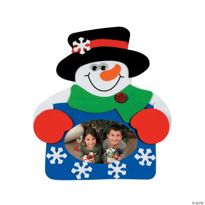 Snowman Photo Frame Magnet Craft Kit