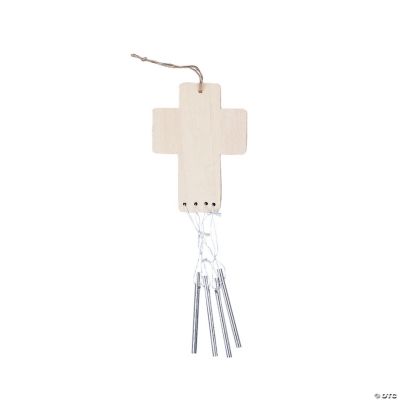 DIY Wood Cross Wind Chimes