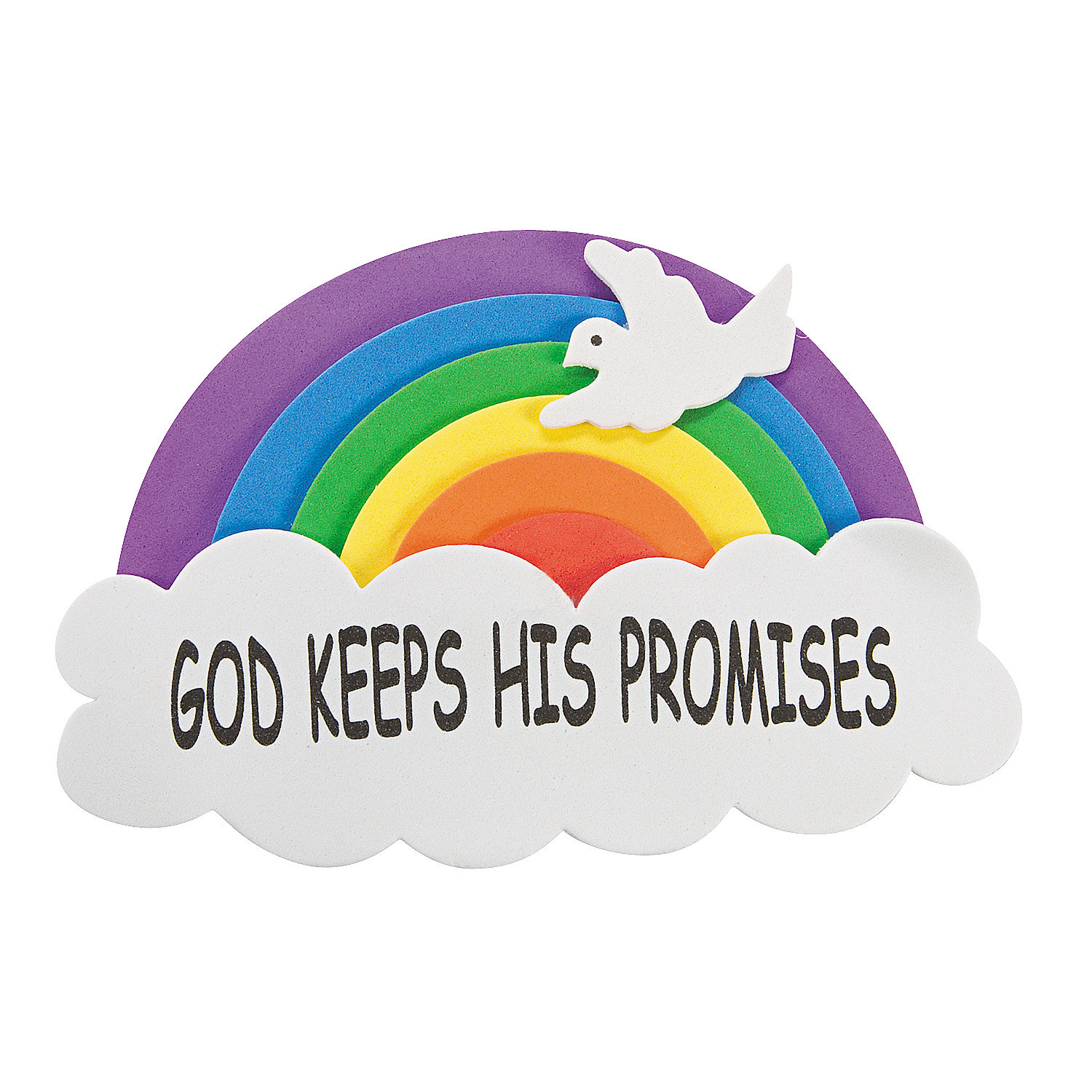 "God Keeps His Promises" Rainbow Magnet Craft Kit ...