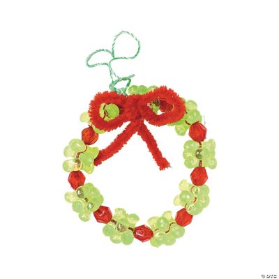 Beaded Wreath Ornament Craft Kit