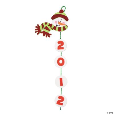 “2011” Snowman Hanging Craft Kit