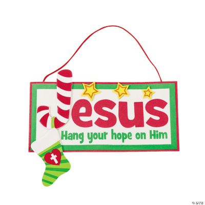 “Hang Your Hope On Him” Sign Craft Kit