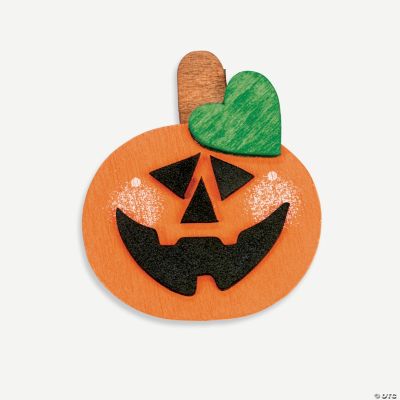 Wooden Jack-O’-Lantern Magnet Craft Kit