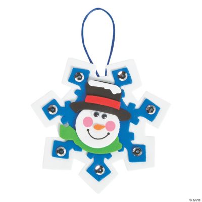 Snowman Snowflake Christmas Ornament Craft Kit