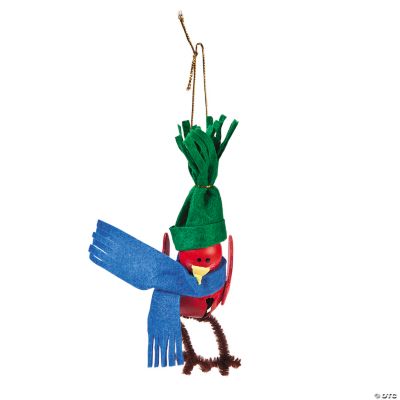 Jingle Bell Cardinal Ornament Craft Kit