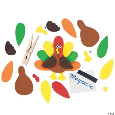 Turkey Clothespin Magnet Craft Kit