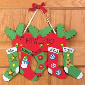 Stocking Door Hanger Craft Kit