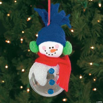 Snowman Ball Ornament Craft Kit