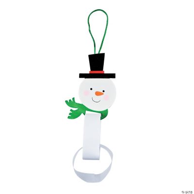 Paper Chain Snowman Ornament Craft Kit