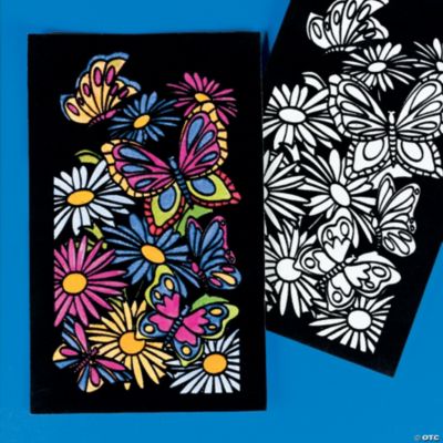 Color Your Own! Butterfly Fuzzy Pictures