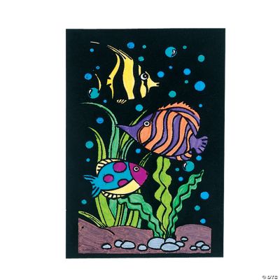 Color Your Own Fish Fuzzy Pictures