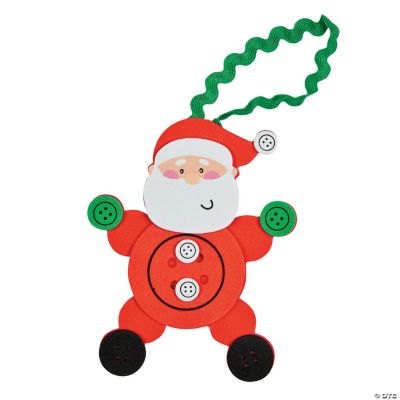 Button Santa Ornament Craft Kit