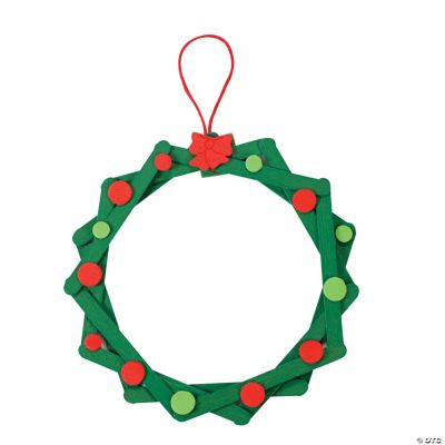 Craft Stick Wreath Ornament Craft Kit
