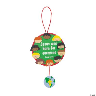“Jesus Was Born For Everyone” Ornament Craft Kit