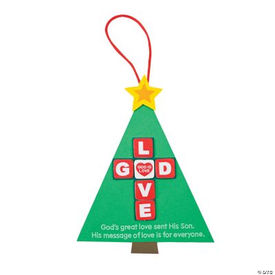 “God Is Love” Christmas Tree Ornament Craft Kit