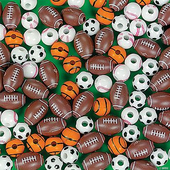 Sport Ball Bead Assortment