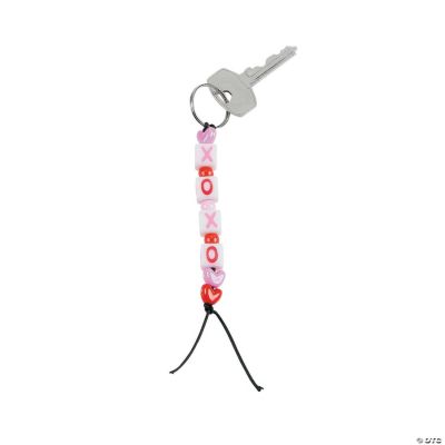 Beaded “Hugs & Kisses” Key Chain Craft Kit
