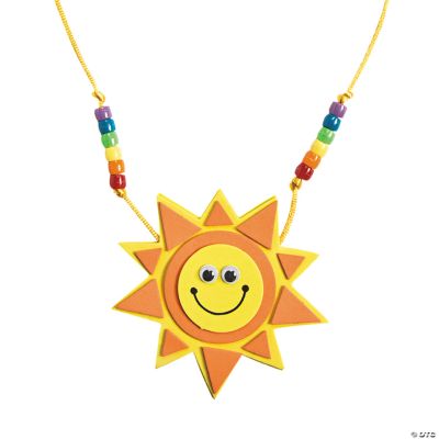 Smile Face Sun Necklace Craft Kit