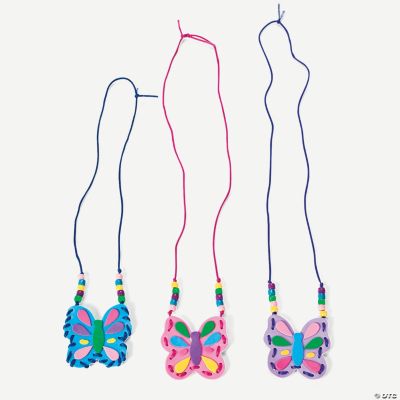 Butterfly Pouch Necklace Craft Kit