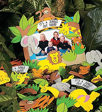 “It’s A Jungle Out There!” Photo Frame Magnet Craft Kit
