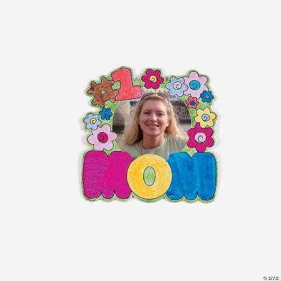 Color Your Own Mom Photo Frame Magnets