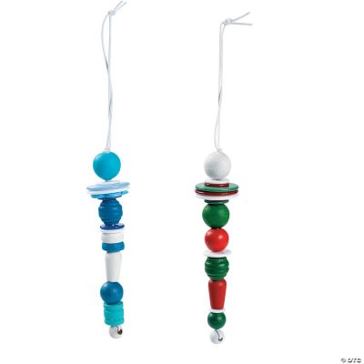 Wooden Bead Icicle Ornament Craft Kit