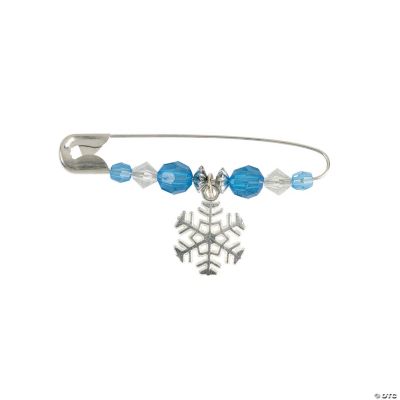 Beaded Snowflake Charm Pin Craft Kit