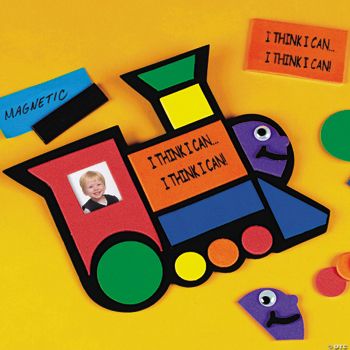 Mosaic Train Photo Frame Magnet Craft Kit