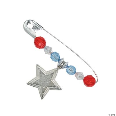 Beaded Metal Patriotic Pin Craft Kit