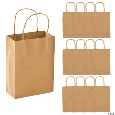 Medium Kraft Paper Gift Bags - Oriental Trading
