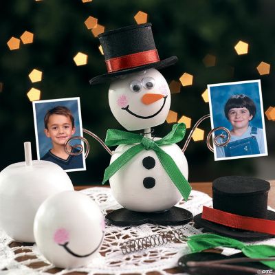 Snowman Bobblehead Photo Holder Craft Kits