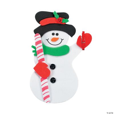 Snowman Clip Magnet Craft Kit