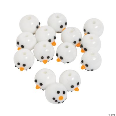 Snowman Beads - 3/8
