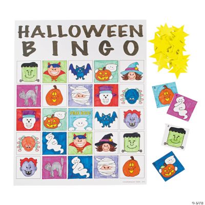 Color Your Own Halloween Bingo Games