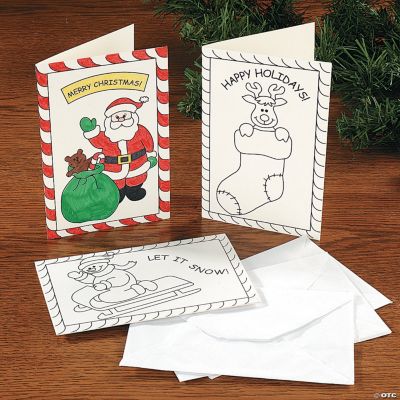 Color Your Own Holiday Cards