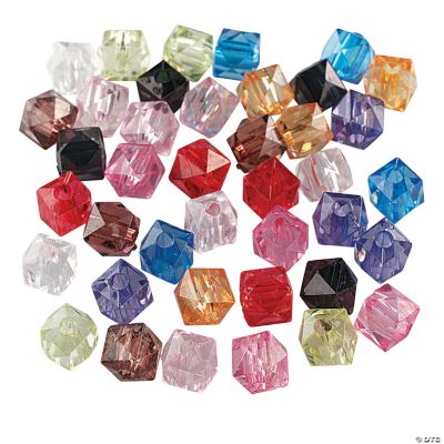 Faceted Cube Bead Assortment