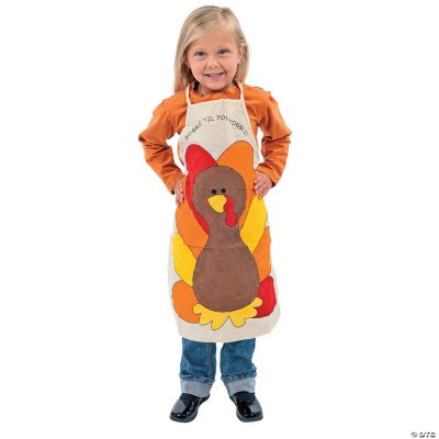 Color Your Own Canvas Thanksgiving Apron