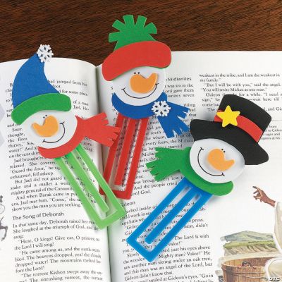 Snowman Clip Bookmark Craft Kit