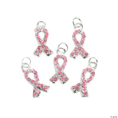 Pink Ribbon Charms