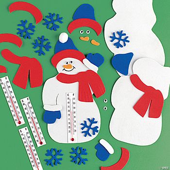 Snowman Thermometer Craft Kit