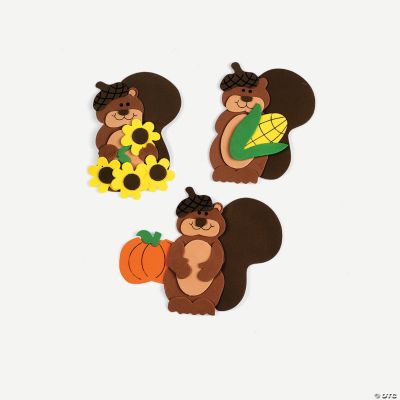 Acorn Hat Squirrel Magnet Craft Kit