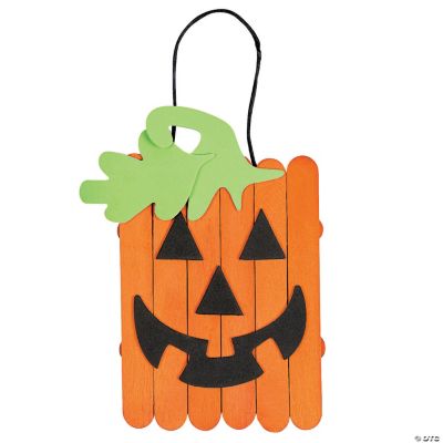 Craft Stick Jack-O'-Lantern Banner Craft Kit