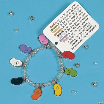 Faith Jelly Bean Charm Bracelet Craft Kit