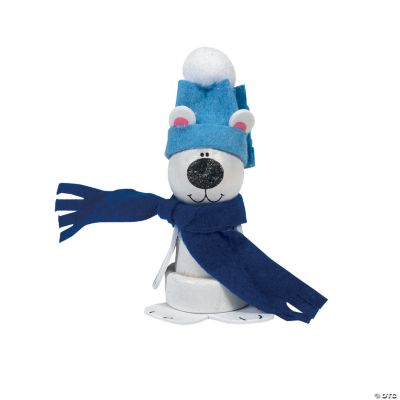 Wooden Flowerpot Polar Bear Craft Kit