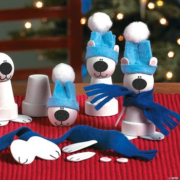 Flowerpot Polar Bear Craft Kit