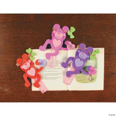 Valentine Monkey Bookmark Craft Kit