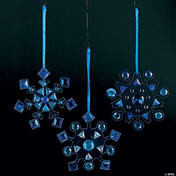 Rhinestone Snowflake Ornament Craft Kit