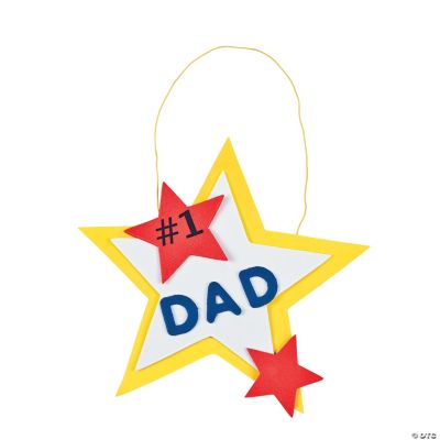 “#1 Dad” Hanging Decoration Craft Kit