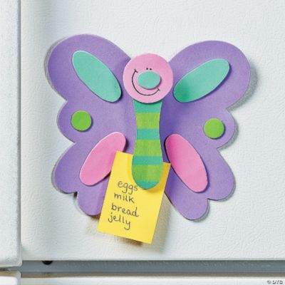 Butterfly Memo Clip Magnet Craft Kit